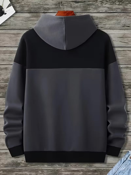“Dreamer” Two-Tone Hoodie – Minimalist Streetwear Pullover
