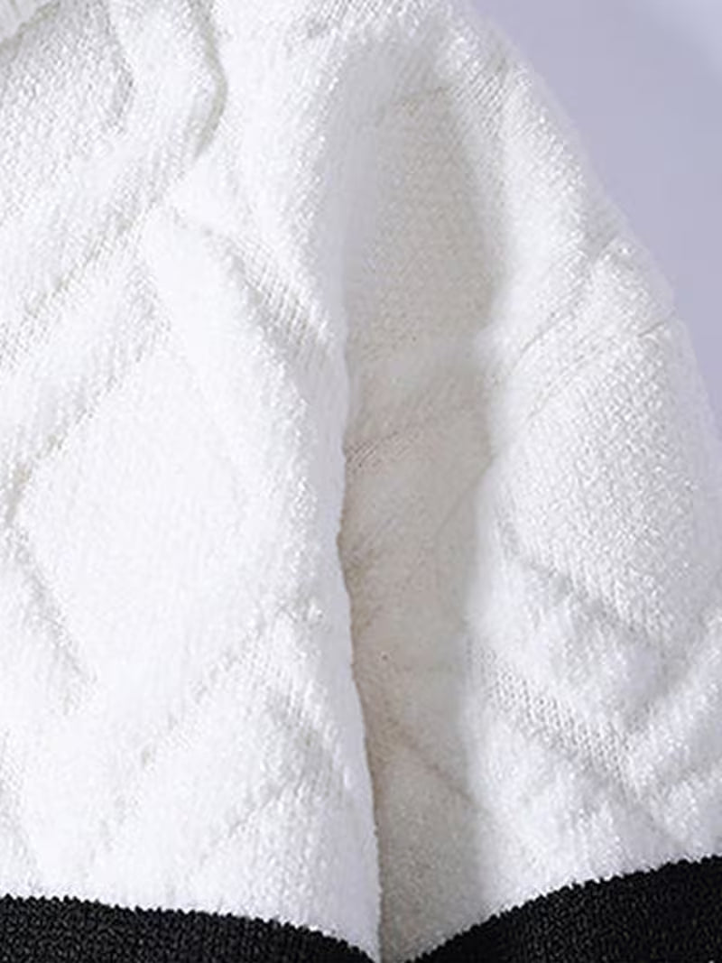 Luxury Pattern Knit Sweater – Designer Style Winter Pullover