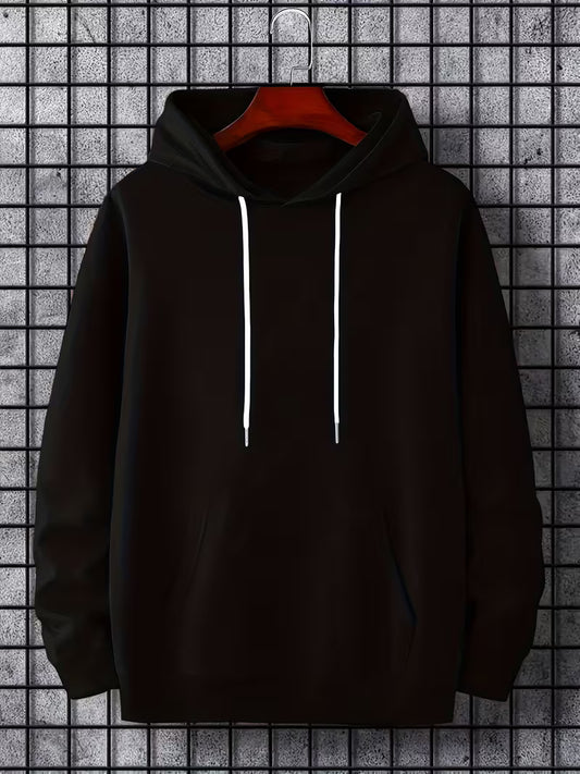 Classic Solid Hoodie – Premium Fleece Pullover Sweatshirt