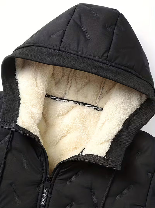 Sherpa Lined Hooded Puffer Jacket – Ultra Warm Winter Coat