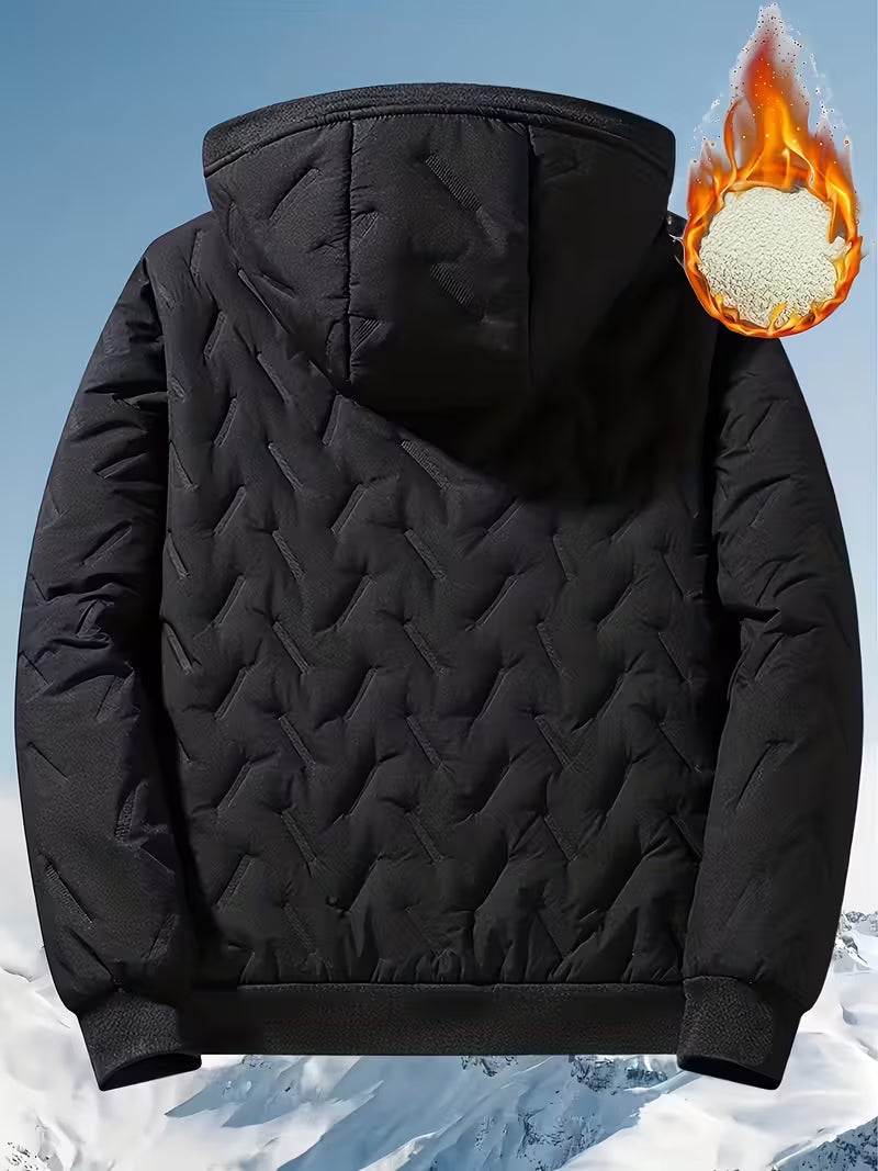 Sherpa Lined Hooded Puffer Jacket – Ultra Warm Winter Coat