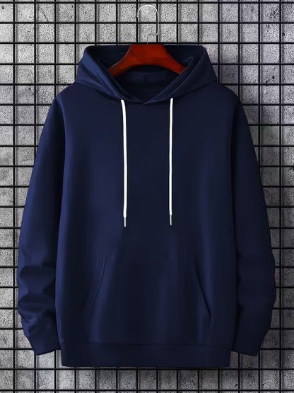Classic Solid Hoodie – Premium Fleece Pullover Sweatshirt