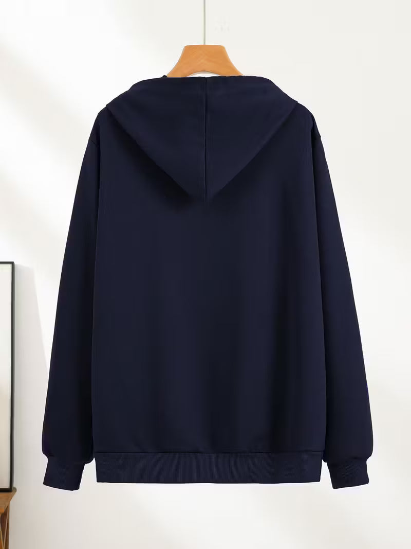 Classic Solid Hoodie – Premium Fleece Pullover Sweatshirt