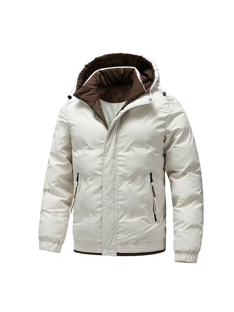 Hooded Puffer Jacket – Lightweight Insulated Winter Coat with Windproof Shell