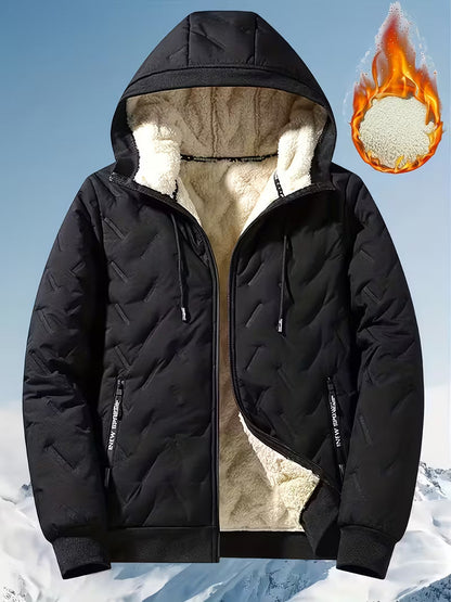 Sherpa Lined Hooded Puffer Jacket – Ultra Warm Winter Coat
