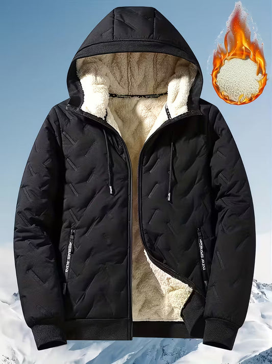 Sherpa Lined Hooded Puffer Jacket – Ultra Warm Winter Coat