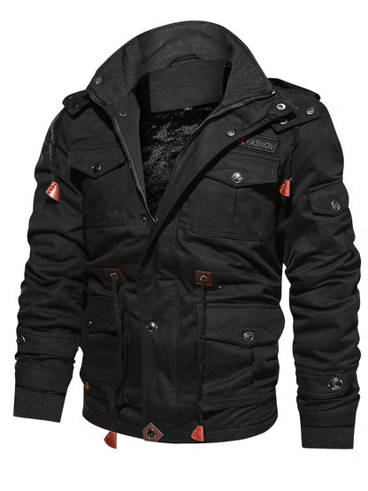 Military Tactical Winter Jacket – Fleece Lined Utility Field Coat