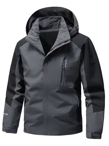 Waterproof Softshell Jacket – Windproof Hooded Outdoor Hiking Coat