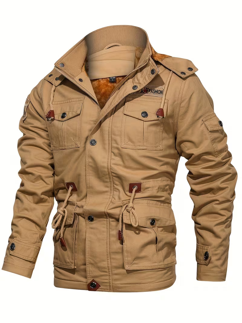 Military Tactical Winter Jacket – Fleece Lined Utility Field Coat