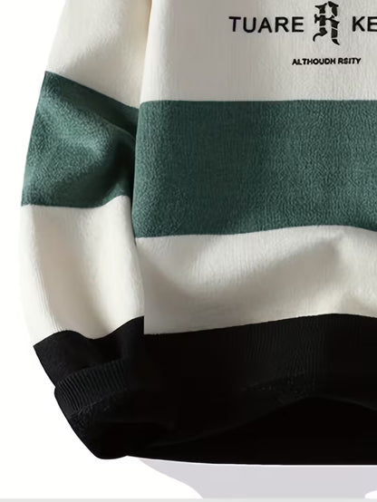 Color Block Knit Sweater – Modern Streetwear Pullover