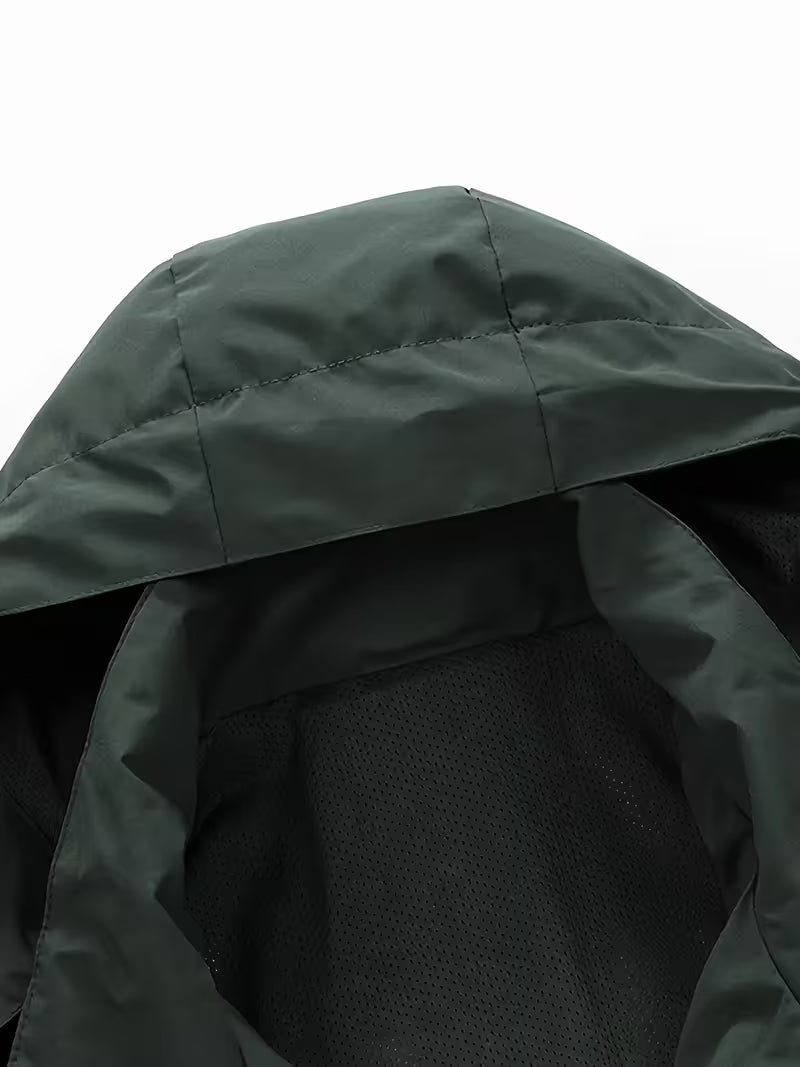 Waterproof Softshell Jacket – Windproof Hooded Outdoor Hiking Coat