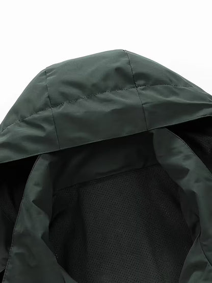 Waterproof Softshell Jacket – Windproof Hooded Outdoor Hiking Coat