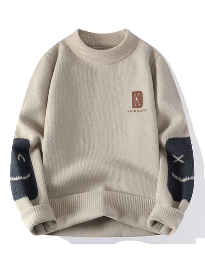 Kaidrefs Knit Sweater – Minimalist Streetwear Winter Pullover