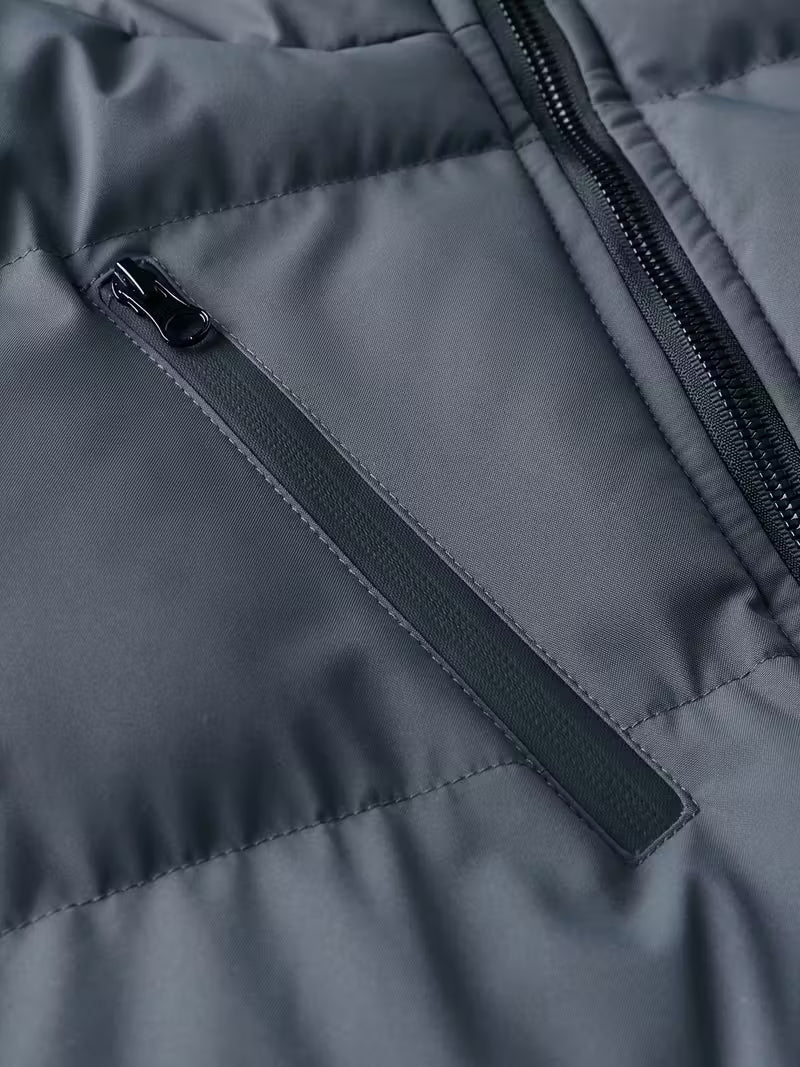 Hooded Puffer Jacket – Thick Insulated Winter Bomber Coat