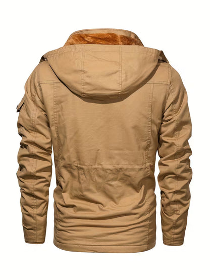 Military Tactical Winter Jacket – Fleece Lined Utility Field Coat