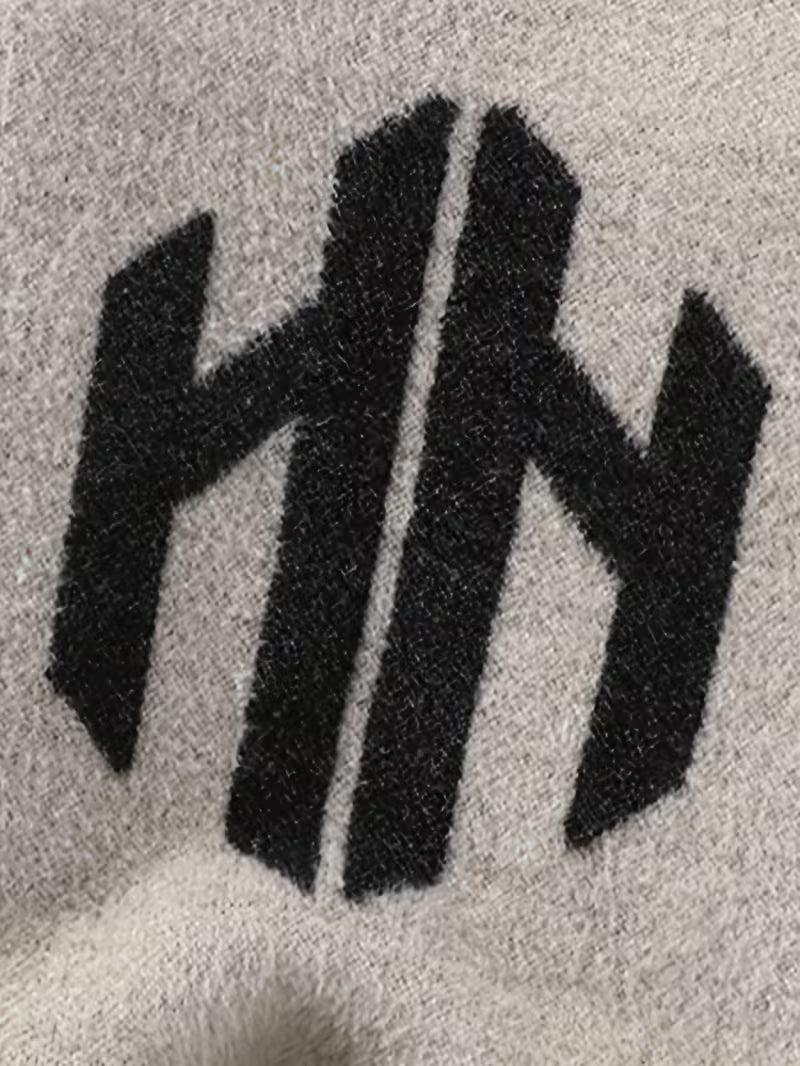 Abstract Knit Sweater – Modern Graphic Winter Pullover