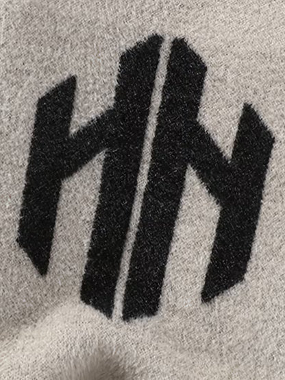 Abstract Knit Sweater – Modern Graphic Winter Pullover