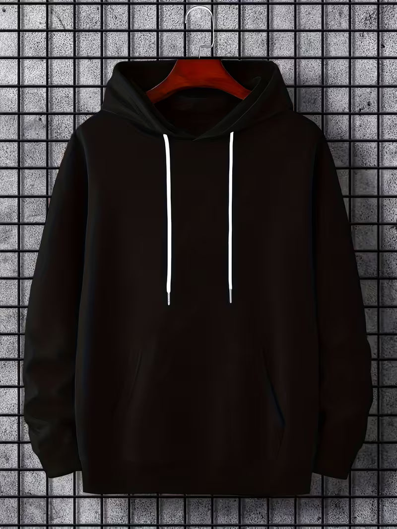 Classic Solid Hoodie – Premium Fleece Pullover Sweatshirt