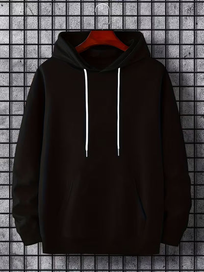 Classic Solid Hoodie – Premium Fleece Pullover Sweatshirt