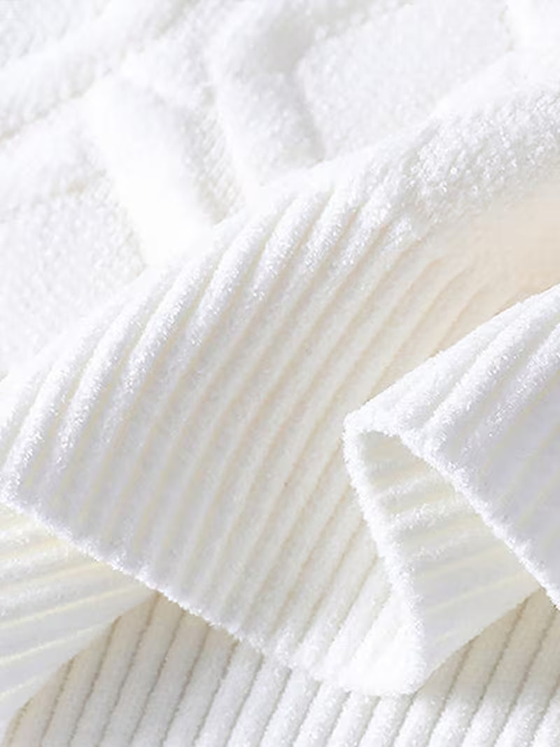 Luxury Pattern Knit Sweater – Designer Style Winter Pullover