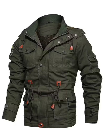 Military Tactical Winter Jacket – Fleece Lined Utility Field Coat