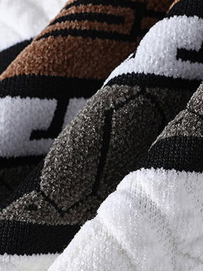 Luxury Pattern Knit Sweater – Designer Style Winter Pullover