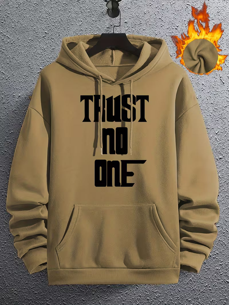 “Trust No One” Hoodie – Heavyweight Fleece Streetwear Pullover
