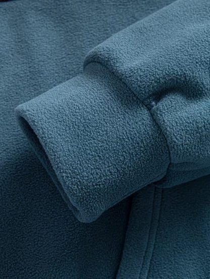 Tribal Stripe Zip Hoodie – Two-Tone Streetwear Sweatshirt