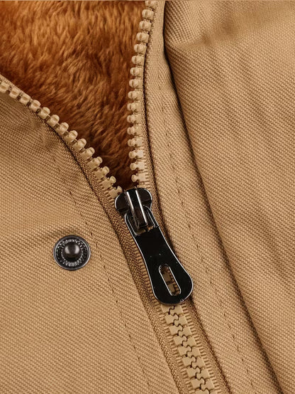 Military Tactical Winter Jacket – Fleece Lined Utility Field Coat