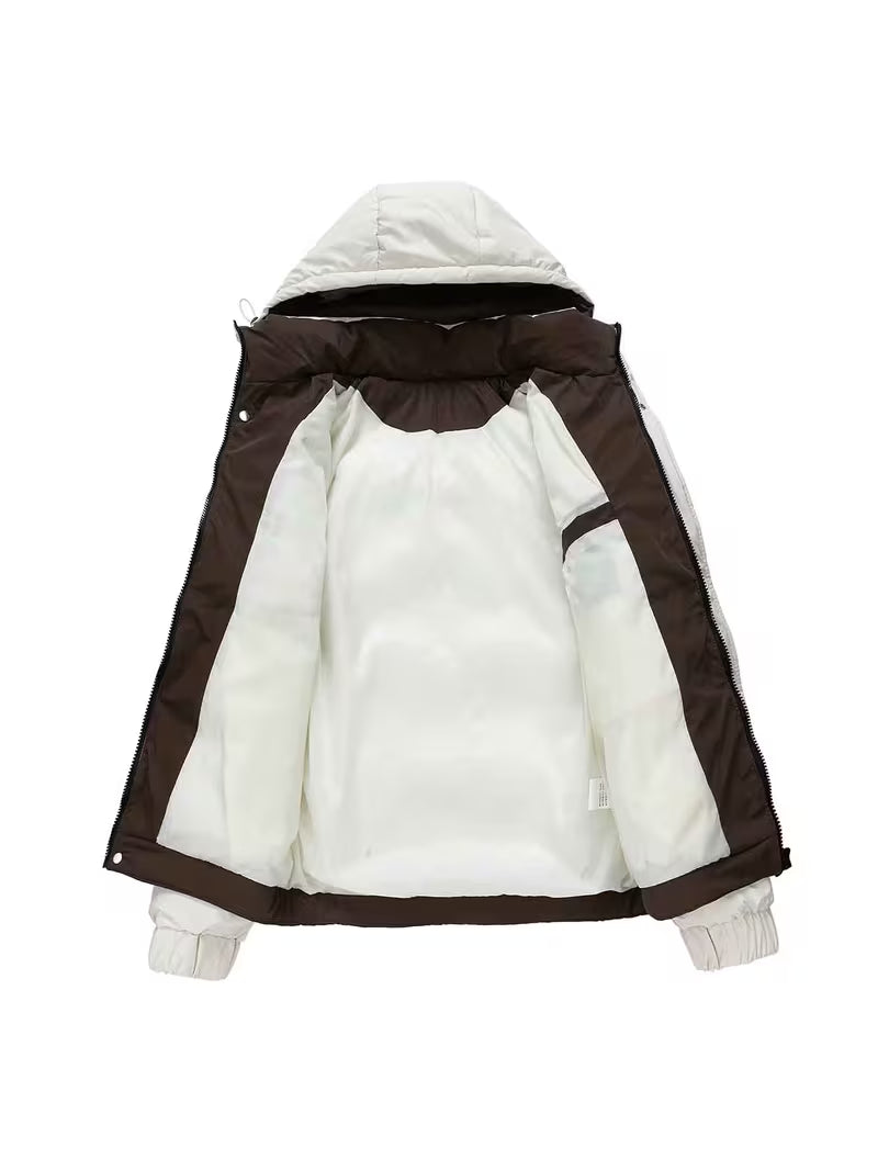 Hooded Puffer Jacket – Lightweight Insulated Winter Coat with Windproof Shell