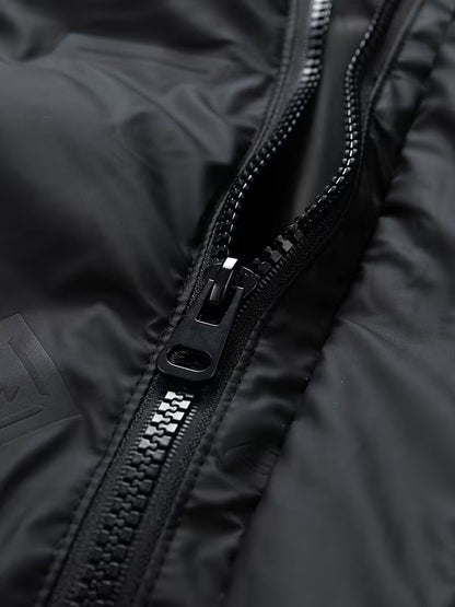 Insulated Hooded Puffer Jacket – Windproof Winter Parka Coat