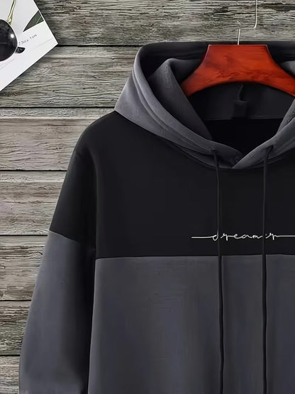 “Dreamer” Two-Tone Hoodie – Minimalist Streetwear Pullover