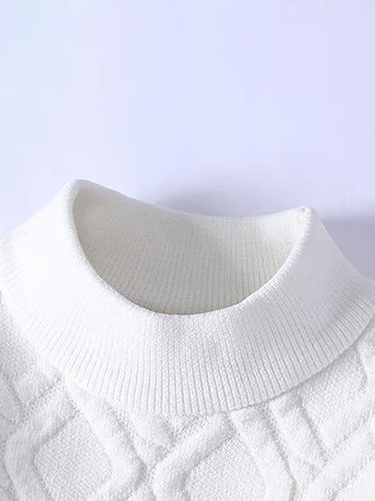 Luxury Pattern Knit Sweater – Designer Style Winter Pullover