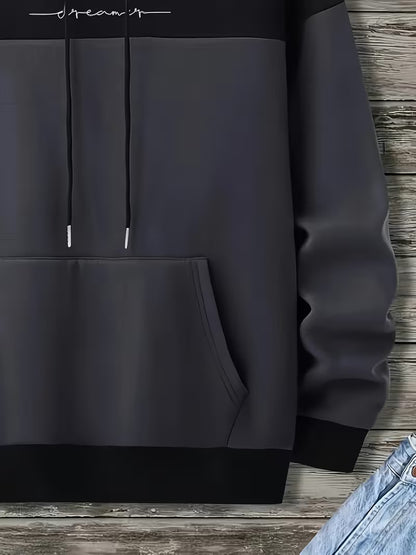 “Dreamer” Two-Tone Hoodie – Minimalist Streetwear Pullover