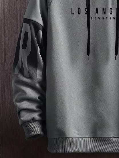 Los Angeles Downtown Hoodie – Two-Tone Streetwear Pullover