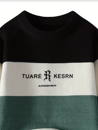 Color Block Knit Sweater – Modern Streetwear Pullover