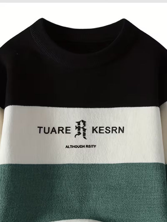 Color Block Knit Sweater – Modern Streetwear Pullover